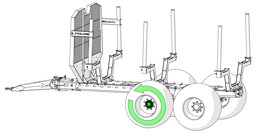 2WD on front wheels - 2WDF