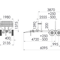 Forest trailer PALMS 9SC