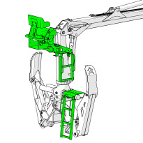 Operator seat on top of the boom - HSB