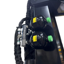 Damping for slewing gear only or for slewing and lifting - D1/D2